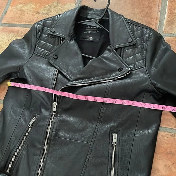 ALLSAINTS All Saints Kushiro Leather Biker Jacket Size Men's Small MSRP$670 - Picture 5 of 16